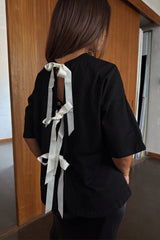 Black Bow Back T-Shirt