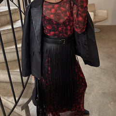 Leather Fringe Belt