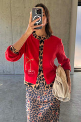 Cherry Holly Cardigan