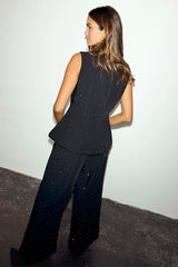 Black Hotfix Sol Waistcoat