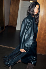 Black Leather Blazer