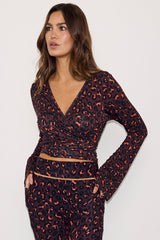 Dark Leopard Ballet Wrap