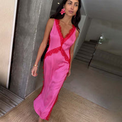Pink and Red Clio Dress