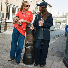Navy Pinstripe Arden Trousers