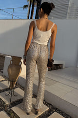 Silver Sequin Diva Trouser