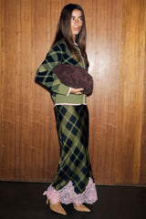 Olive Tartan Maeva Skirt