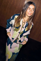 Teal Mara Abstract Cheryl Cardigan