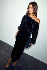 Black Velvet Tilly Dress