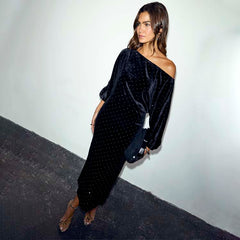Black Velvet Tilly Dress
