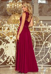 LBD Exclusive Burgundy Lea Maxi Dress