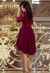 LBD Exclusive Burgundy Nicolle Party Dress