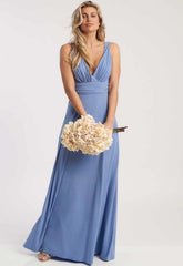 Revie London Blue Liana Maxi Dress