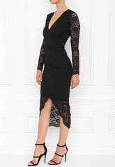 Honor Gold Savannah Midi Dress in Black