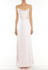 True Decadence Vivian Ballet Slipper Pink Cowl-Neck Bias Cut Maxi-Dress