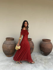 Toledo Dress in Terracota - Shipping from 27/04 to 04/05