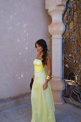 Triana Dress in Yellow