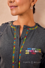 Charcoal Life is Tough Honey T-Shirt