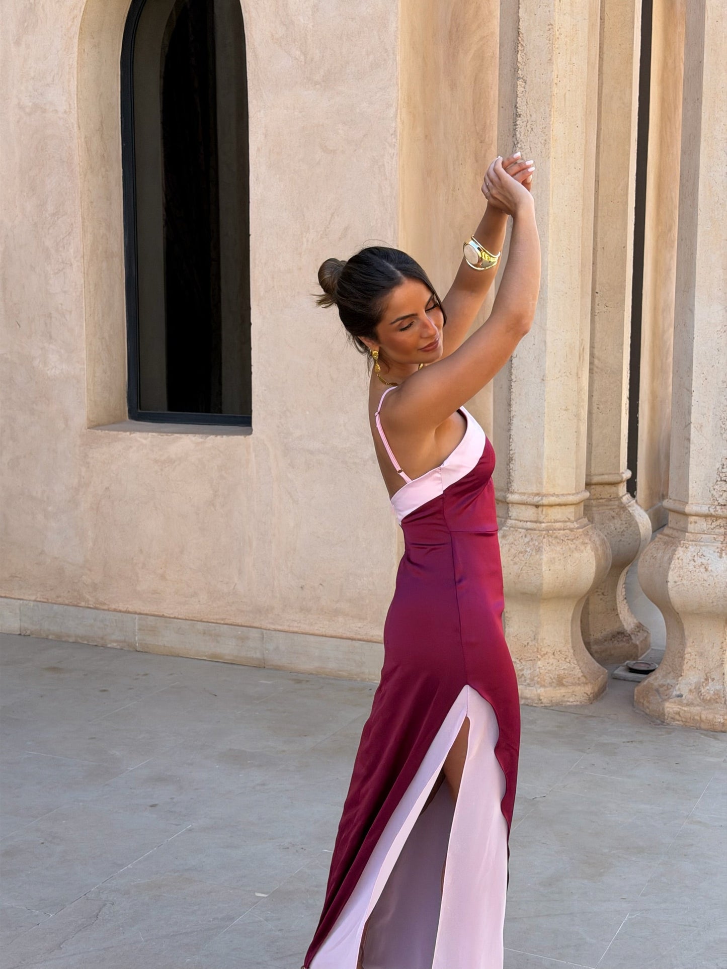 Oasis Dress in Burgundy - Shipping/ Envio 25/05 to 29/05