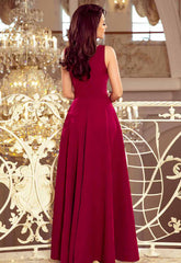 LBD Exclusive Burgundy Maxi Dress