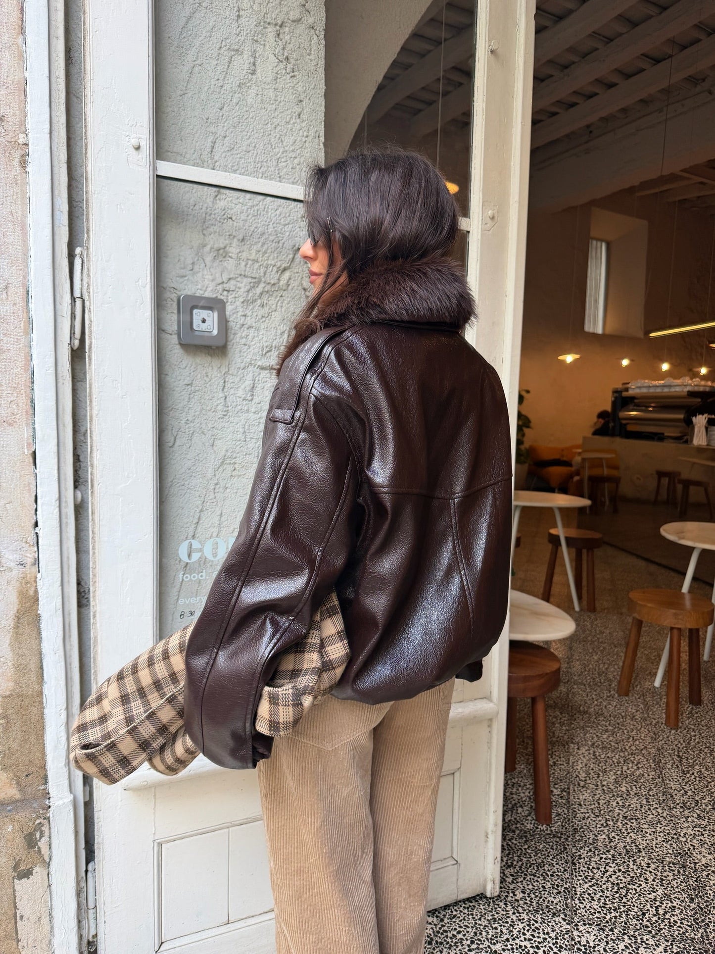 Corduroy Pants in Beige