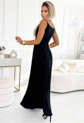 LBD Exclusive Black Chiara Maxi Dress