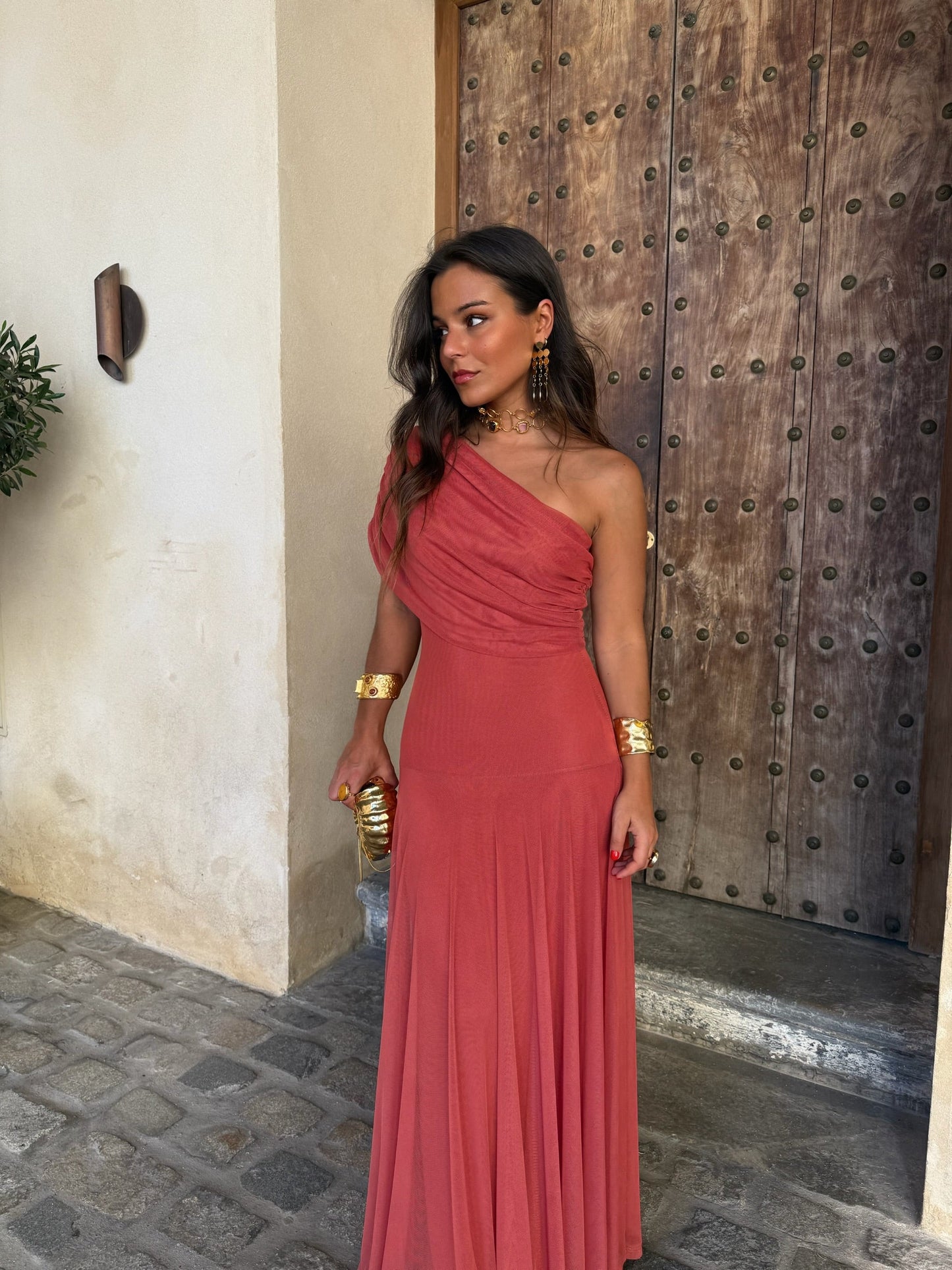 Toledo Dress in Light Terracota - Pre-Order