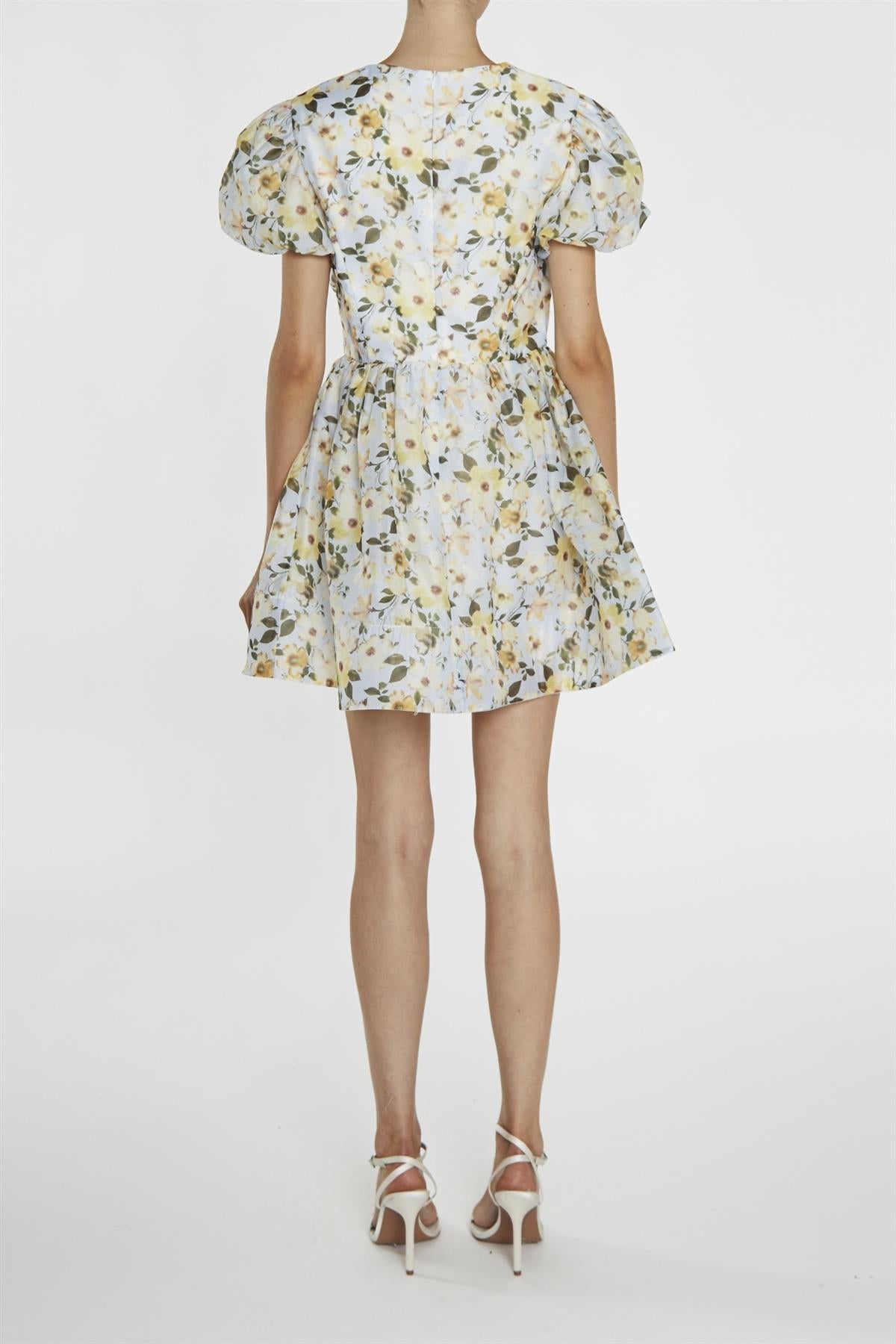 True Decadence Claire Blue Flower Skater Dress