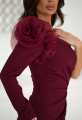 LBD Exclusive Burgundy Ivy Maxi Dress