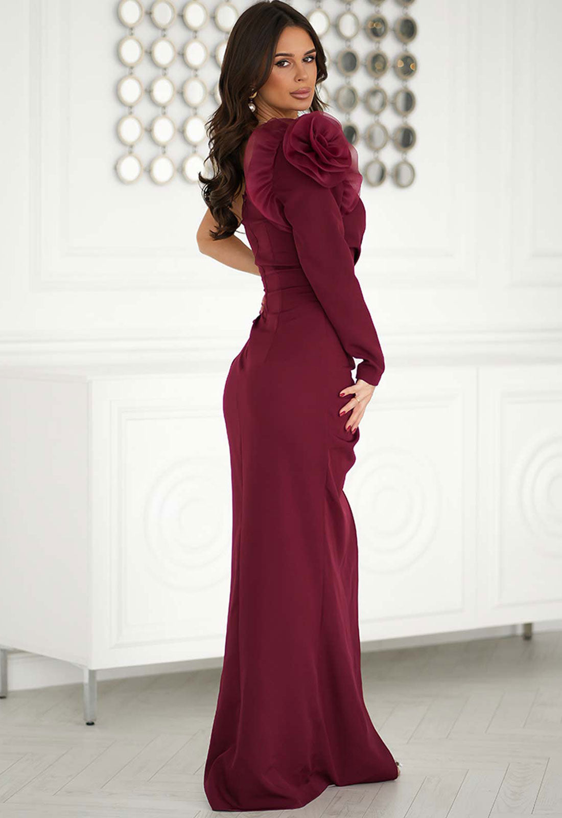 LBD Exclusive Burgundy Ivy Maxi Dress