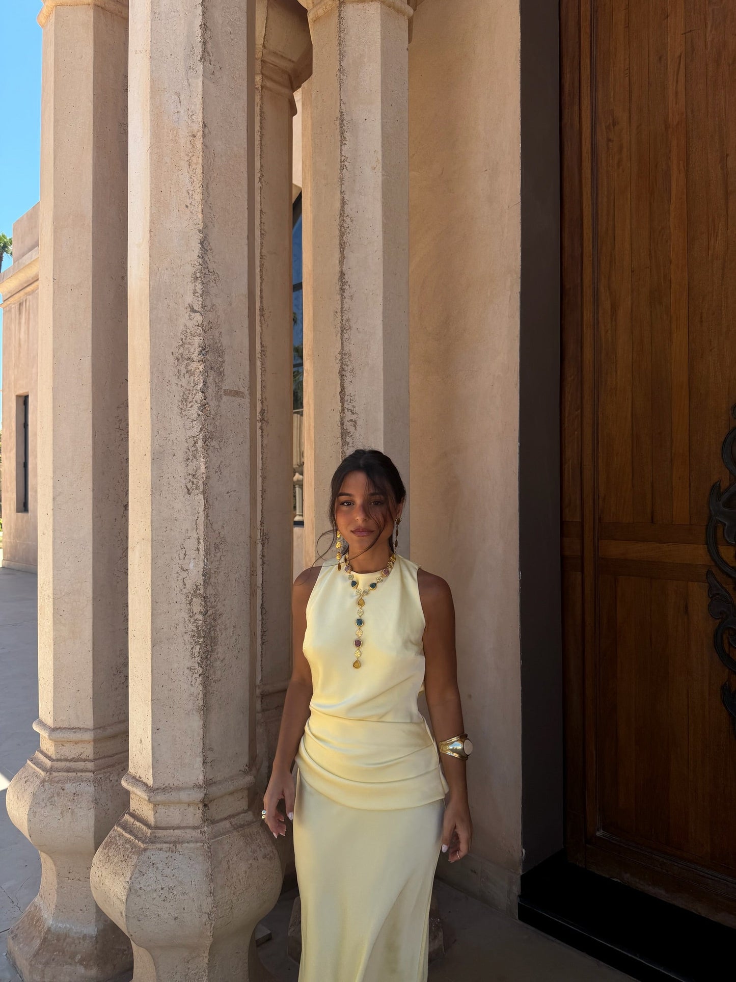Medina Dress in Light Yellow - Shipping/ Envio 06/05 to 12/05