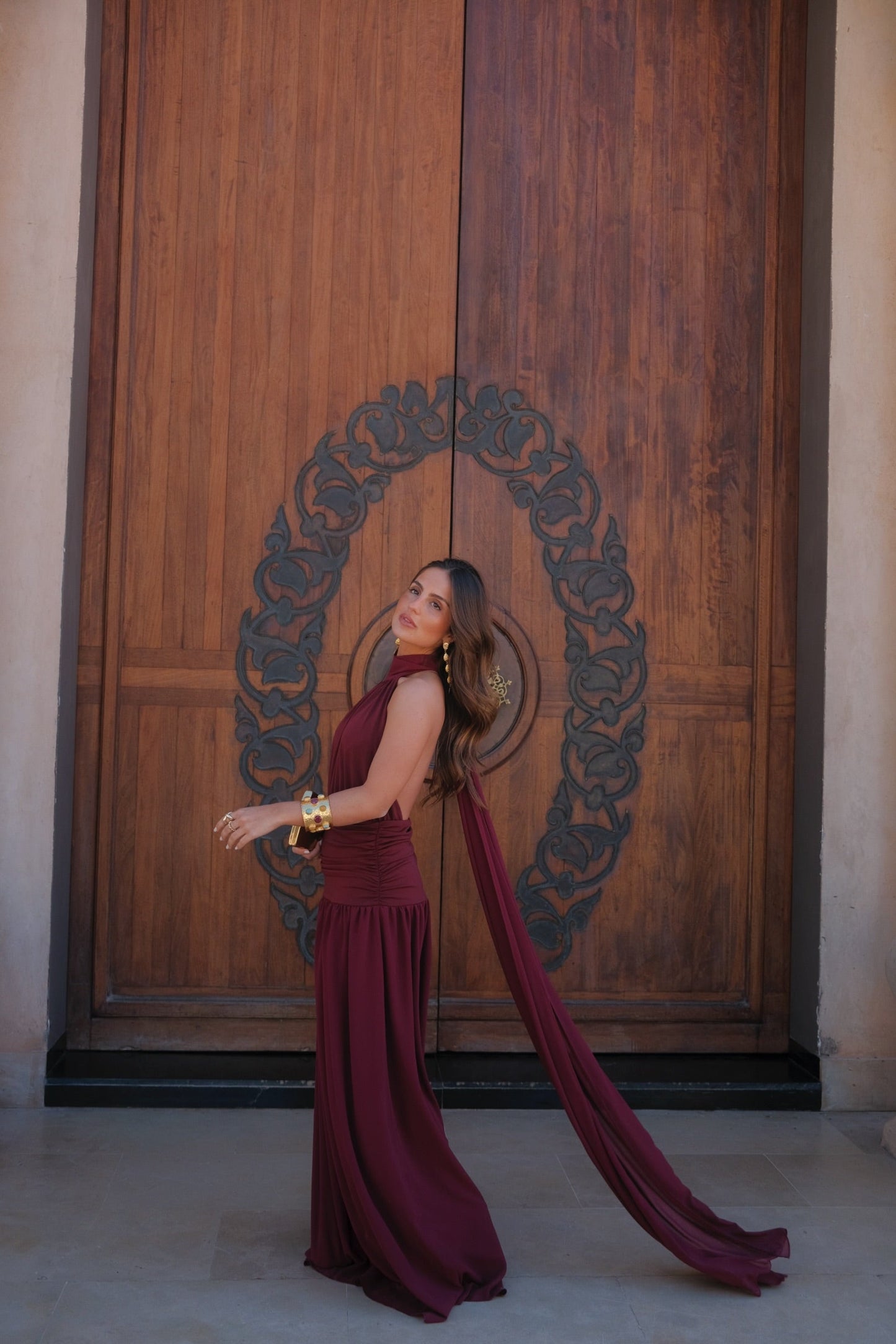 Paloma Dress in Burgundy - Pre-Order
