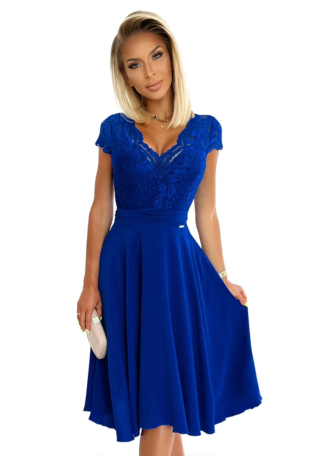 LBD Exclusive Blue Linda Party Dress