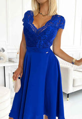 LBD Exclusive Blue Linda Party Dress