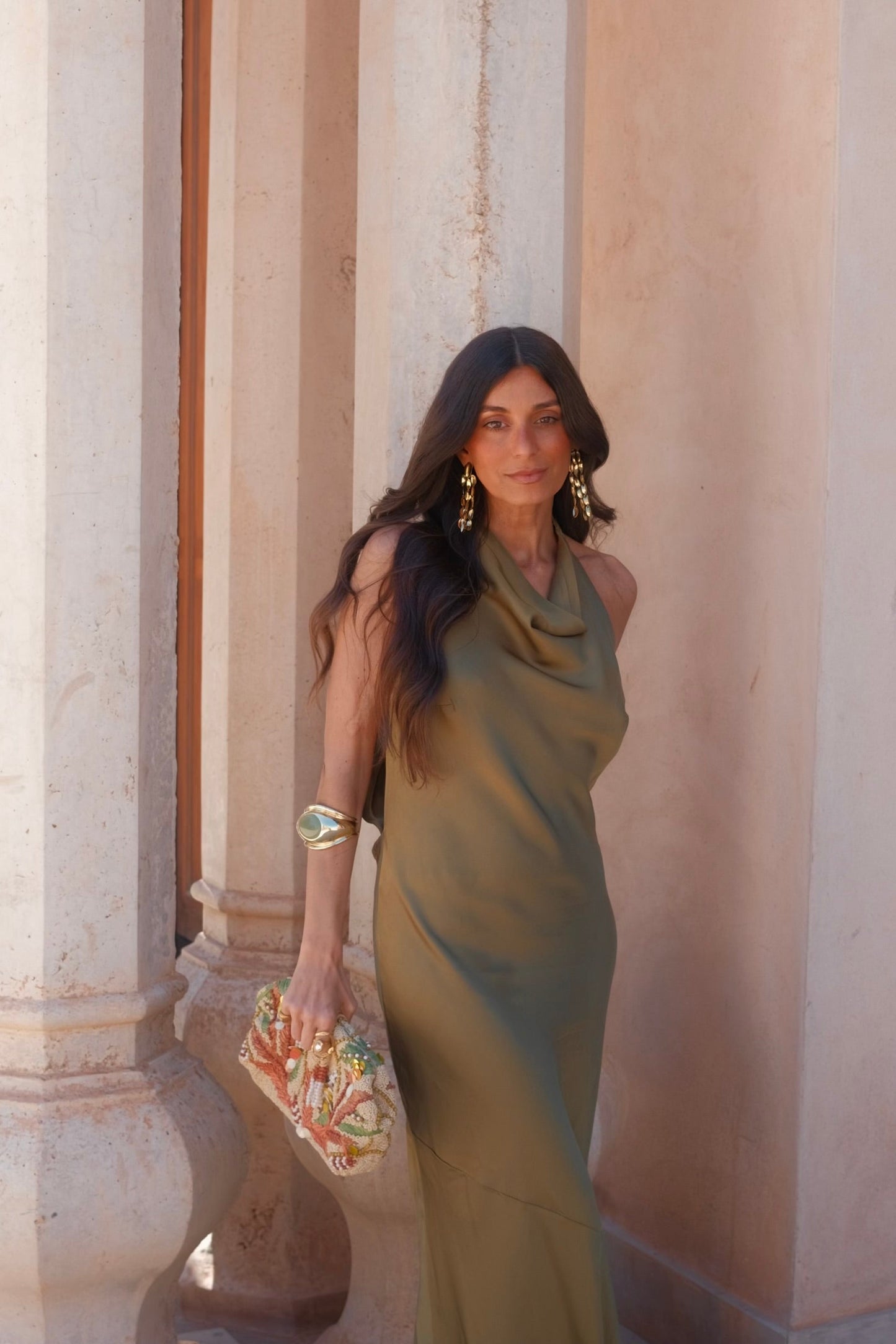 Riad Dress in Green