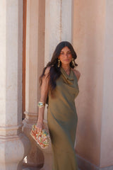 Riad Dress in Green