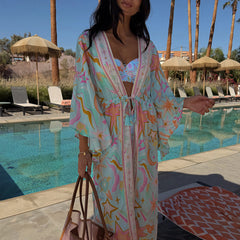 Blue Dreamer Maxi Kimono