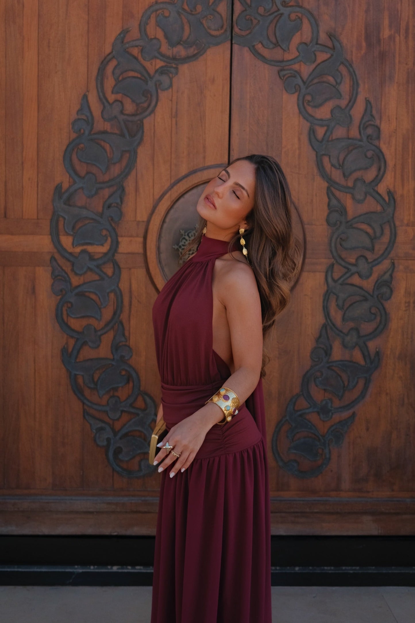 Paloma Dress in Burgundy - Pre-Order