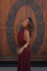Paloma Dress in Burgundy - Pre-Order