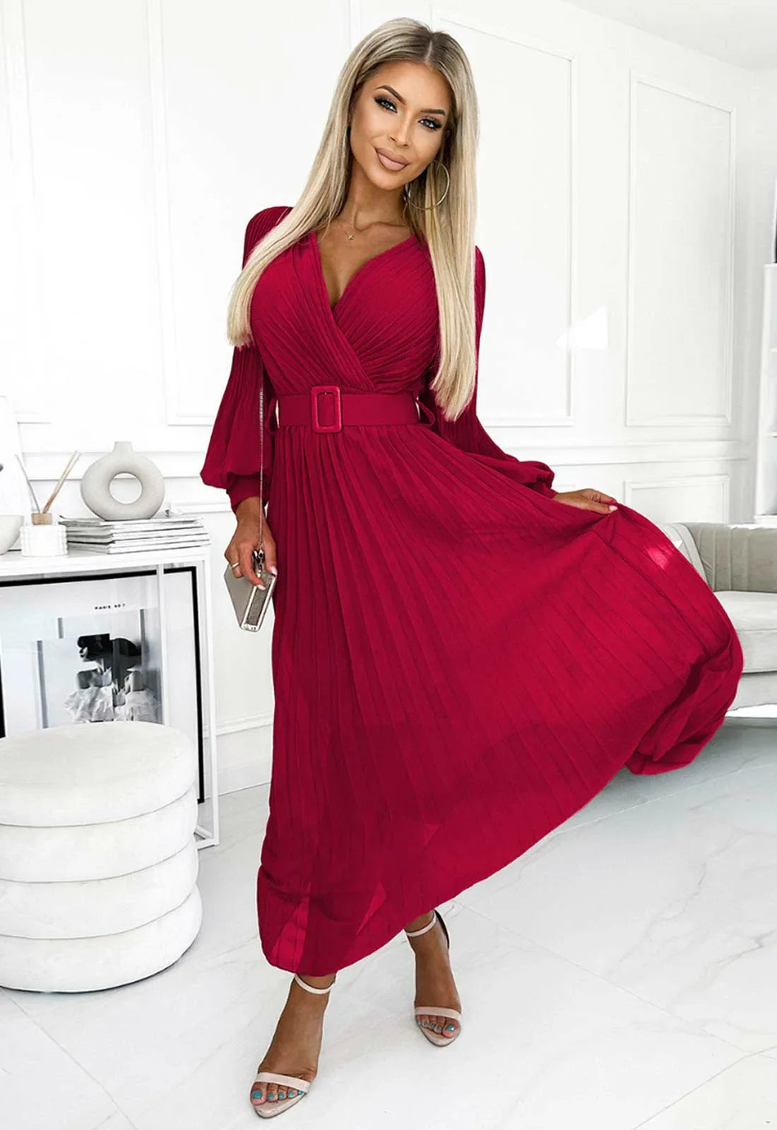 LBD Exclusive Burgundy Klara Dress