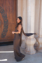 Safira Dress in Brown - Shipping/Envio 06/05 to 12/05