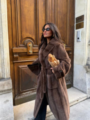 Sophie Long Fur With Belt