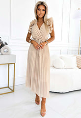 LBD Beige Mirabella Wedding Guest Dress