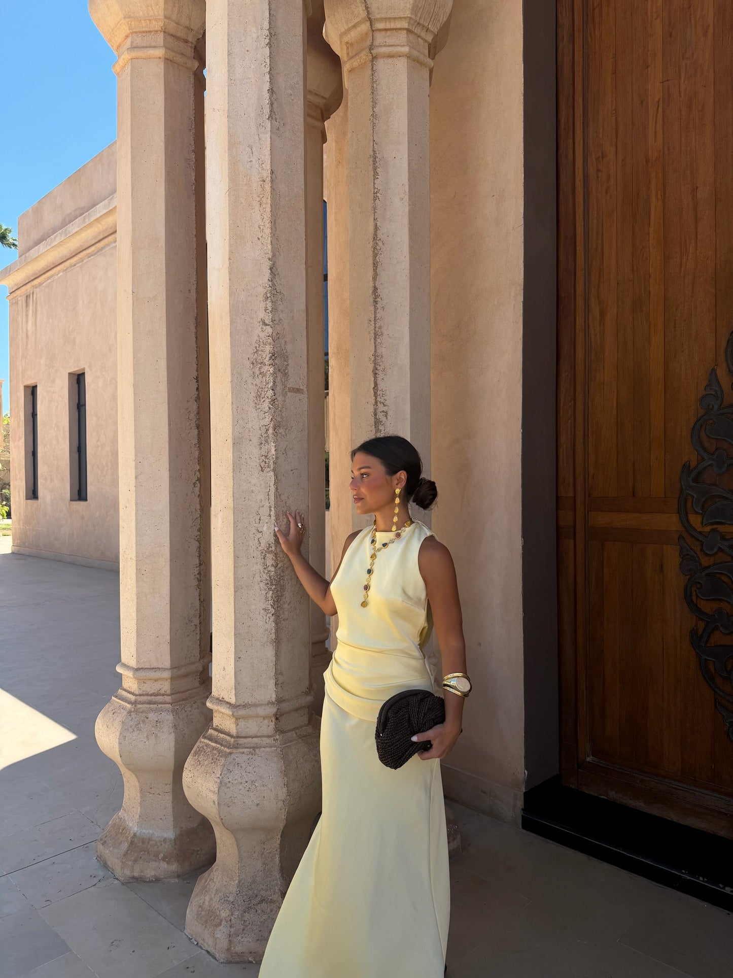Medina Dress in Light Yellow - Shipping/ Envio 06/05 to 12/05