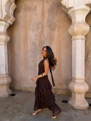 Manila Dress in Brown - Shipping/Envio 06/05 to 13/05