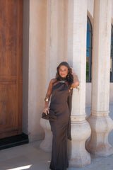 Safira Dress in Brown - Shipping/Envio 06/05 to 12/05