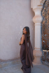 Triana Dress in Brown