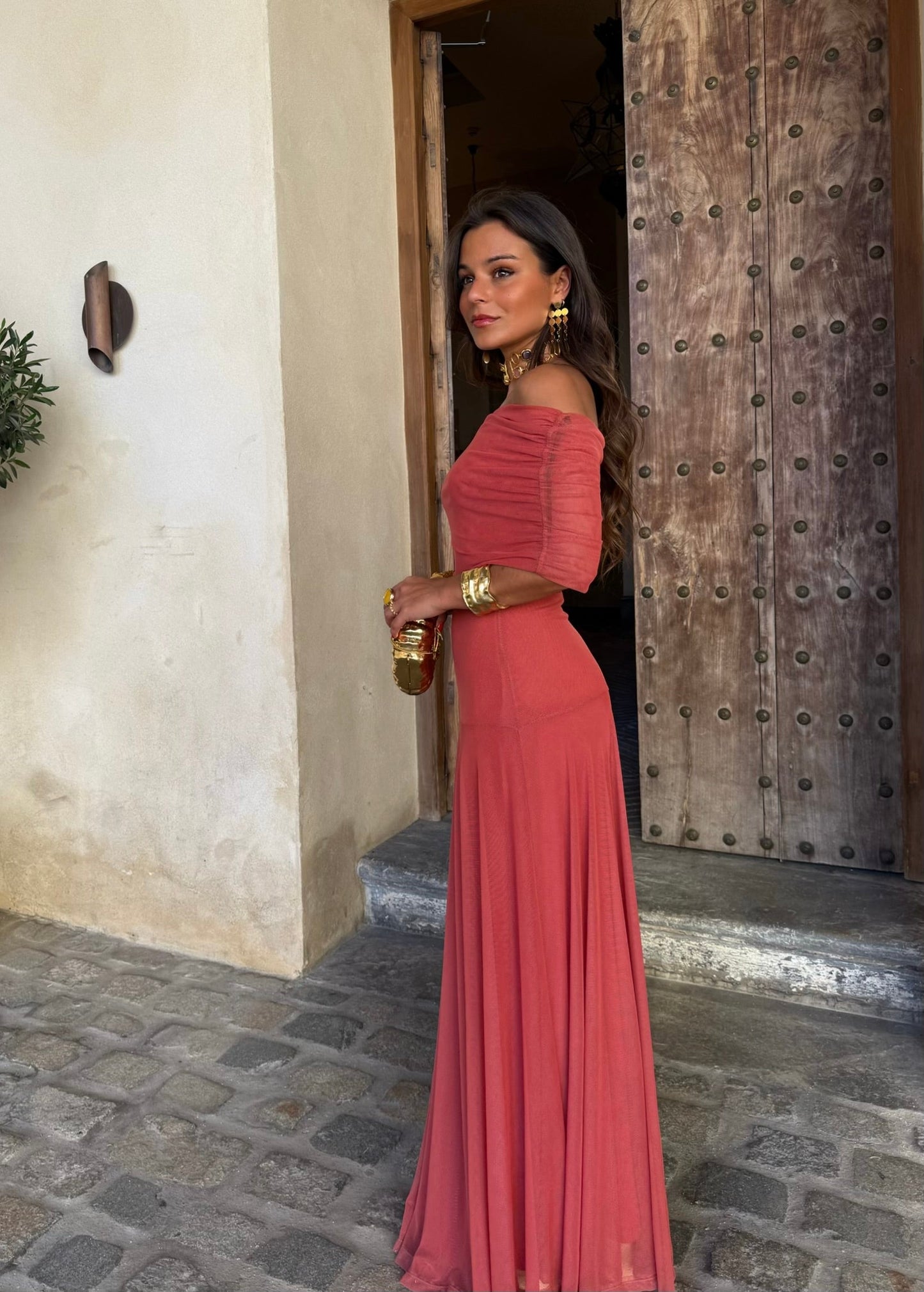 Toledo Dress in Light Terracota - Pre-Order