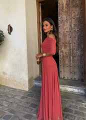 Toledo Dress in Light Terracota - Pre-Order