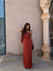 Triana Dress in Terracotta