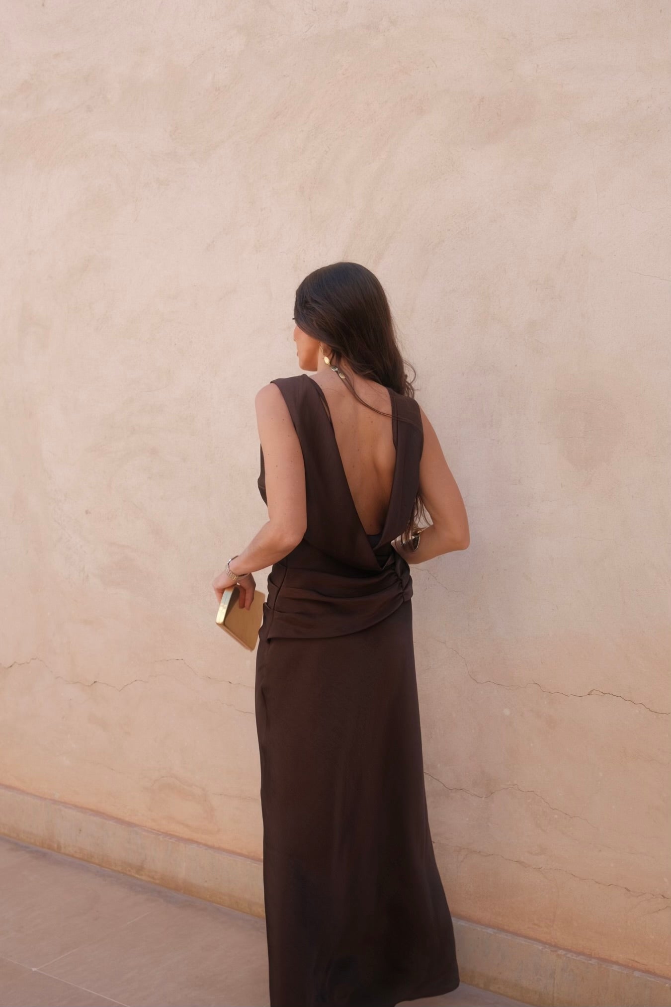 Medina Dress in Brown